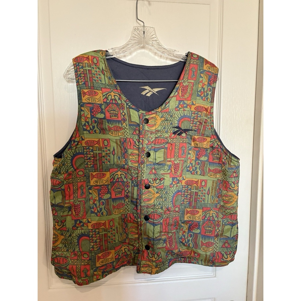 vintage Reebok‎  Reversible Vest Womens xl  Y2k